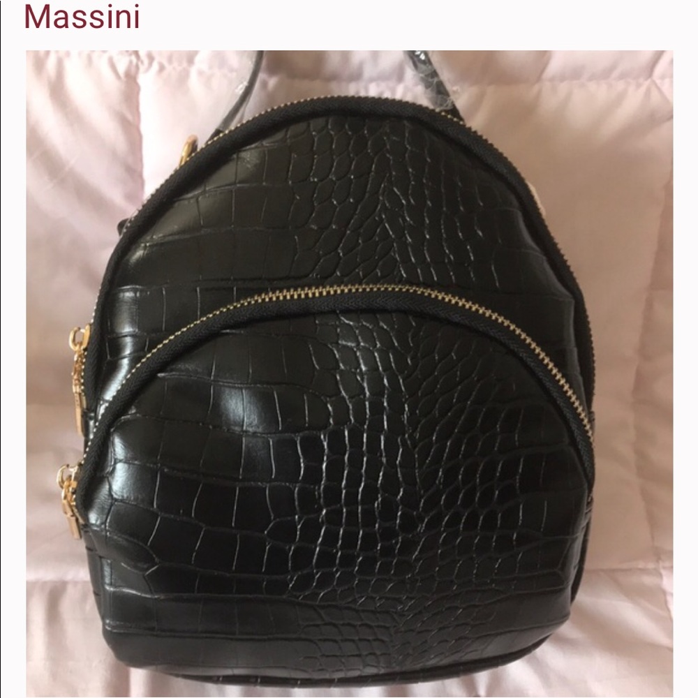 Massini mini backpack purses- BLACK ONLY